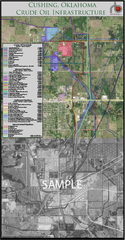 Cushing, Oklahoma Crude Oil Infrastructure Map