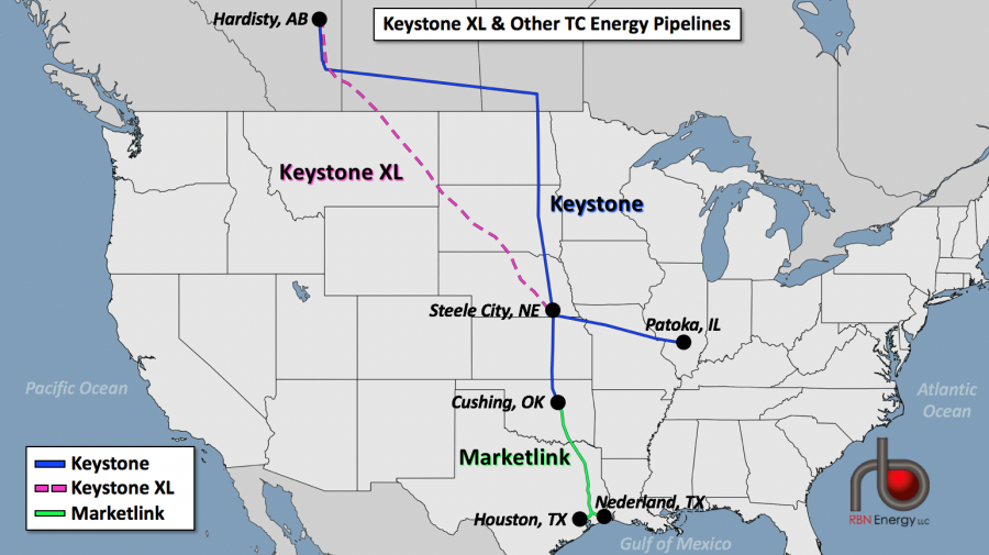 Keystone Pipeline System Map