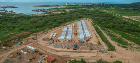 Construction at the Kapolei Energy Storage Facility on Oahu