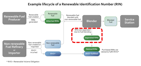 Example Lifecycle of a Renewable Identification Number