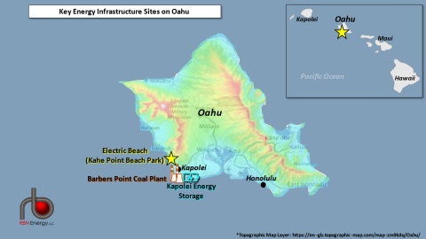 Key Energy Infrastructure Points on Oahu