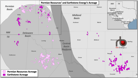 Surface of Permian Resources and Earthstone Energy