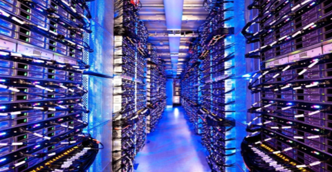 The Interior of a Microsoft Data Center