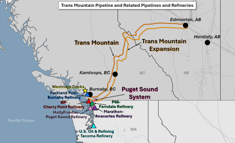Trans Mountain Pipeline and Related Pipelines and Refineries