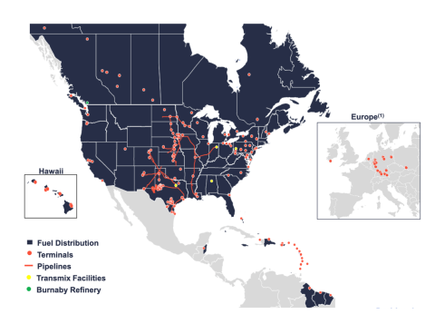 Figure 1. Combined Assets of Sunoco and Parkland. Source: Sunoco