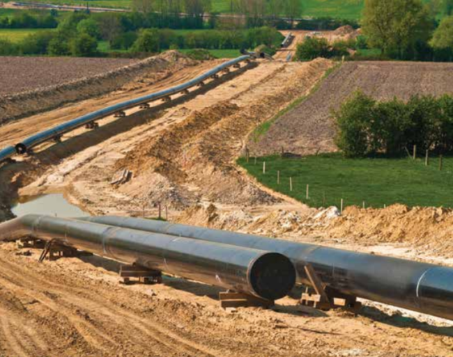 A Natural Gas Pipeline Under Construction. Source:&nbsp;FERC
