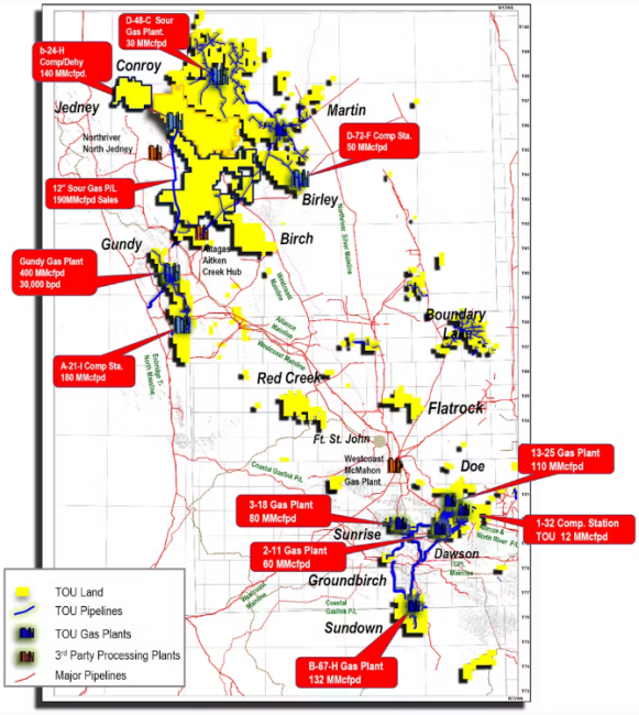 Tourmaline's NEBC Montney Gas/Condensate Assets