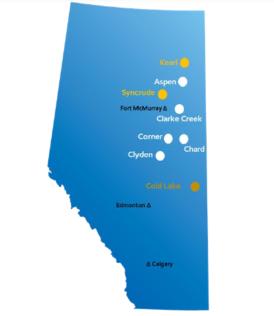 Imperial Oil Oil Sands Property Map