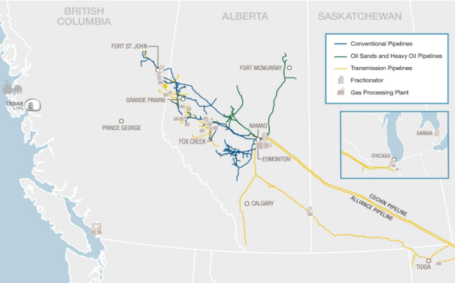 Pembina Pipeline Corporation - Pipeline Map