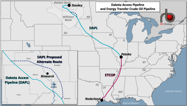 Dakota Access Pipeline and Energy Transfer Crude Oil Pipeline