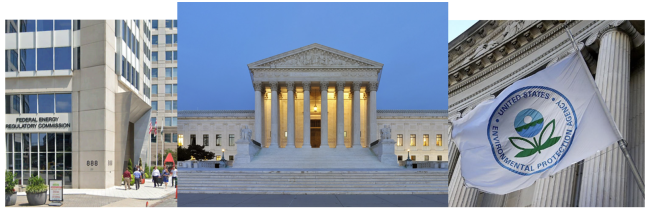 The Supreme Court (Middle), Flanked by the Federal Energy Regulatory Commission (Left)