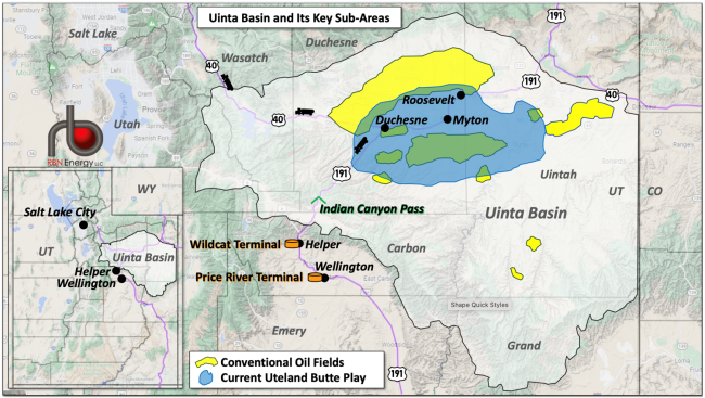 Uinta Basin and Its Key Sub-Areas