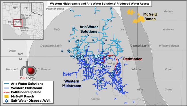 Western Midstream’s and Aris Water Solutions’ Produced Water Assets