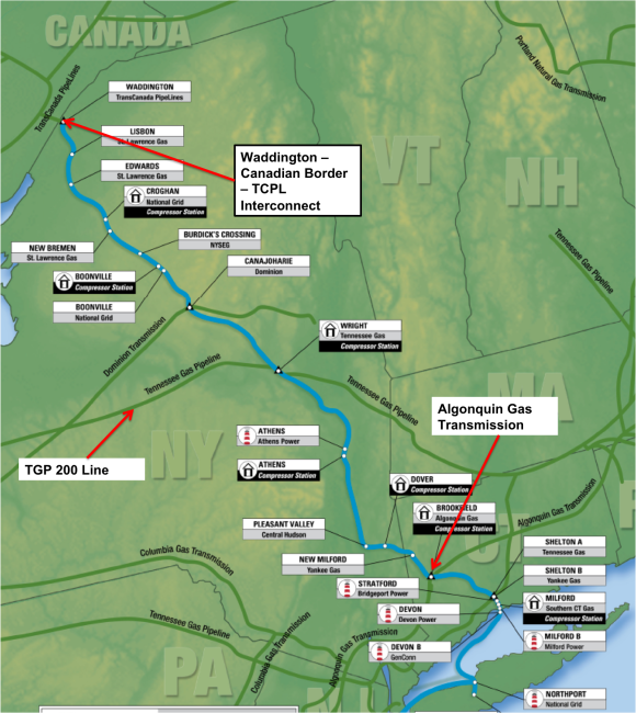 Source: Iroquois Gas Transmission and RBN Energy