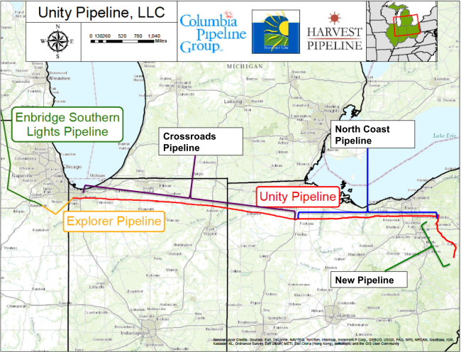 Source : Unity Pipeline Open Season and RBN Energy