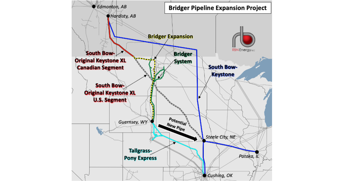 Bring Me to Life – Bridger Pipeline Aims to Create 550-Mb/d Outlet for Canadian Crude | RBN Energy