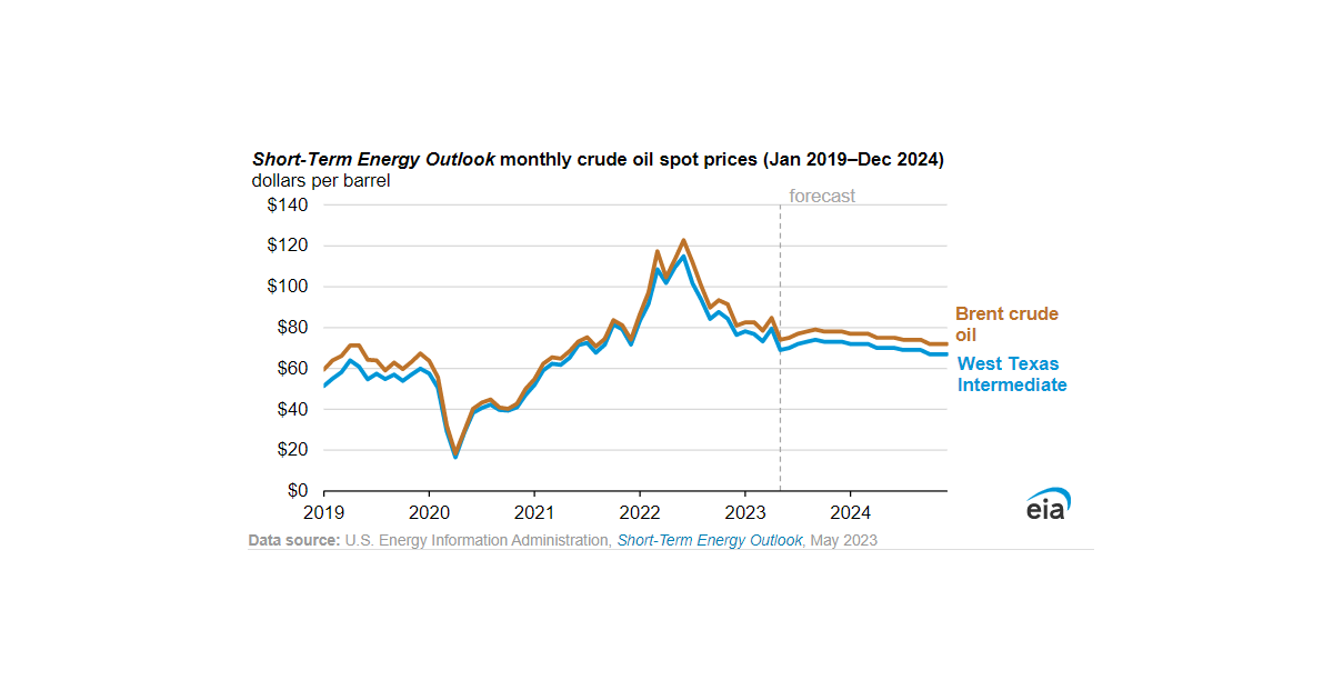 Crude Oil Prices Set to Rebound by September, Then Slide Into 2024: EIA ...